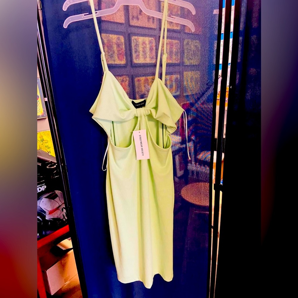 Lime green dress